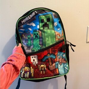 Minecraft Backpack with Creeper Design